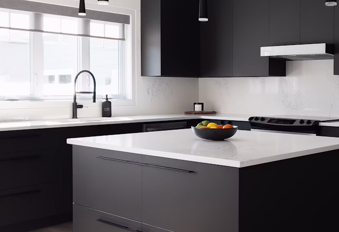 Drawing Room Converted into a Modern Kitchen